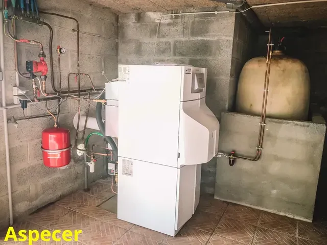 Chaudière au fioul près de Rédéné